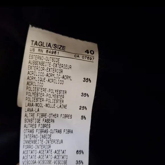 UNITED COLORS OF BENETTON Purple Plaid Jacket US 10 / EU 40 - Picture 6 of 6